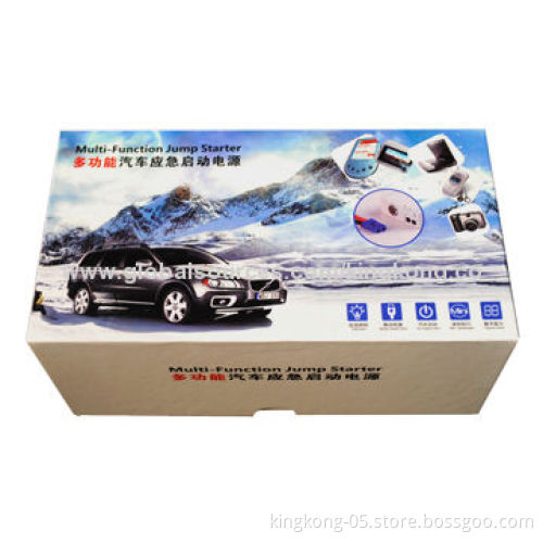 Multifunction Jumper Starter for Smartphones, iPad, Cameras, Cars, Sized 128x68x25mm